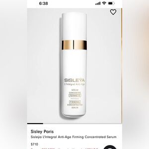 Sisley-Paris Firming Concentrated Serum — White & Gold Text